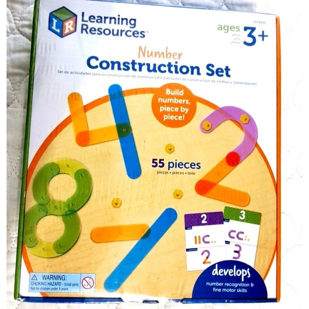 Learning Resources Number Construction Set Educational New in Box Ages 3+